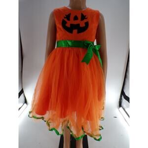 Dance Costume Ibtom Halloween Pumpkin Medium Child Dress Orange Jazz